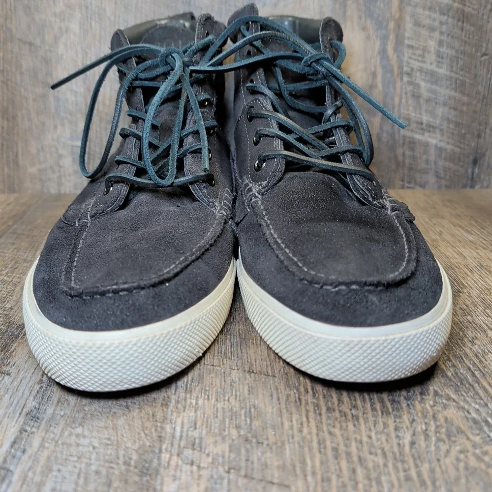 Ralph Lauren Polo Tavis Boots Black Leather Suede Sneakers Men's Size 11.5 D